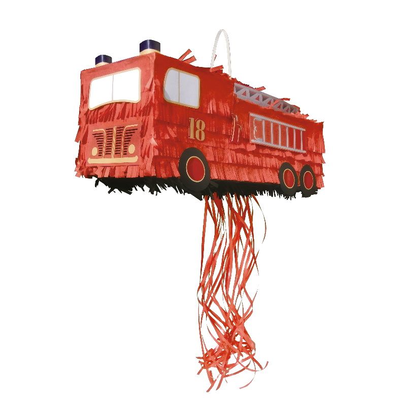 Fire Engine Pinata Pull String