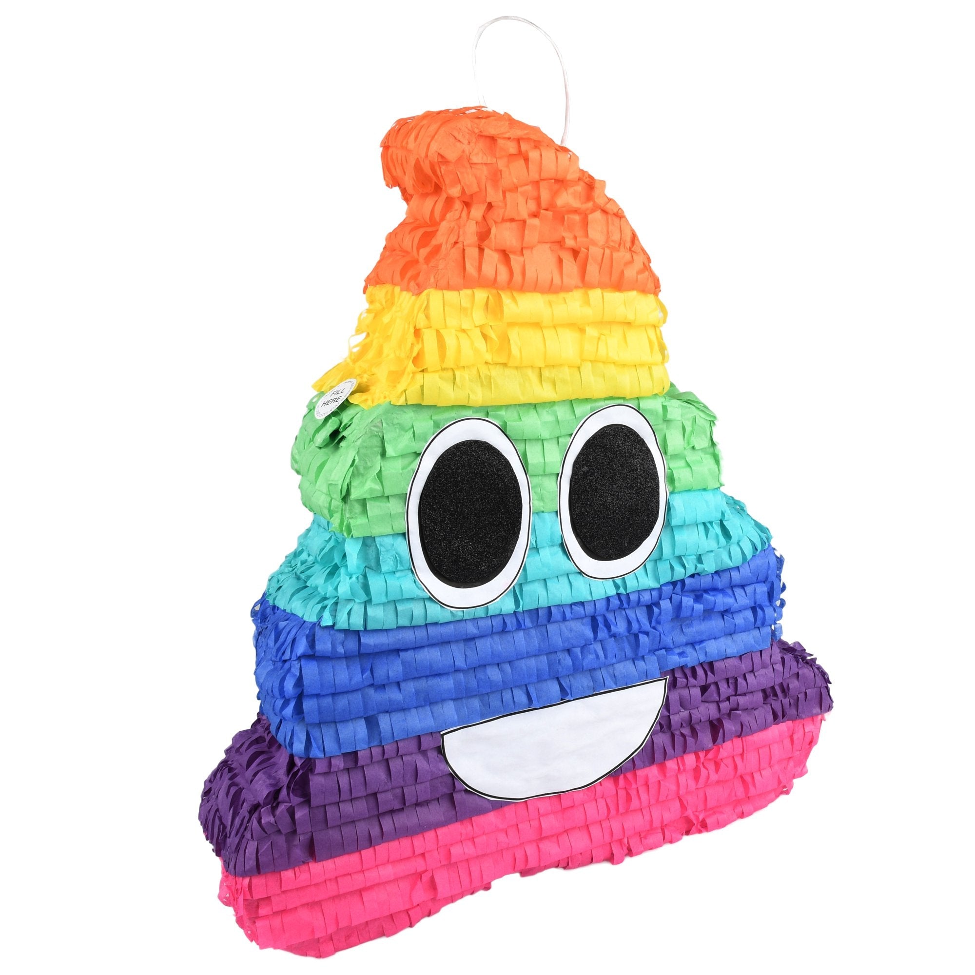 Rainbow Swirl Emoji Party Pinata