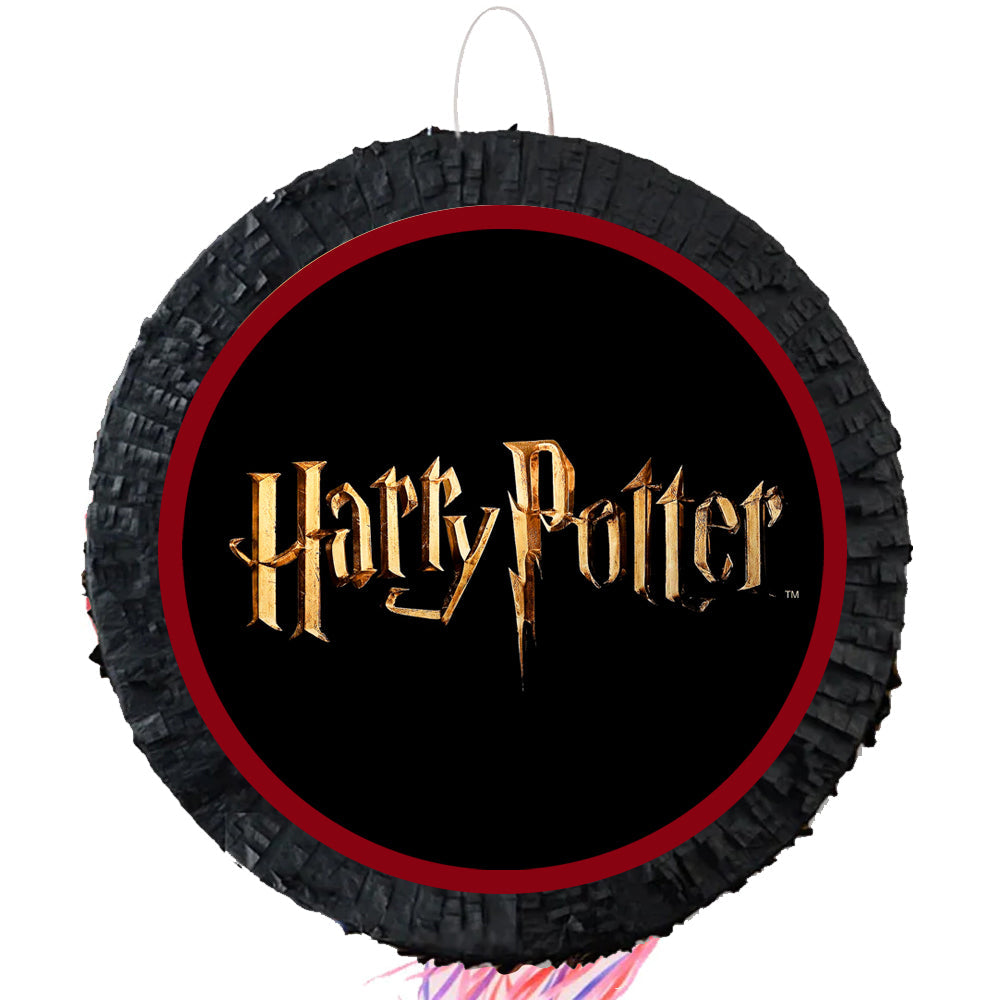 Harry Potter Logo Pinata Set with Blindfold and Bat
