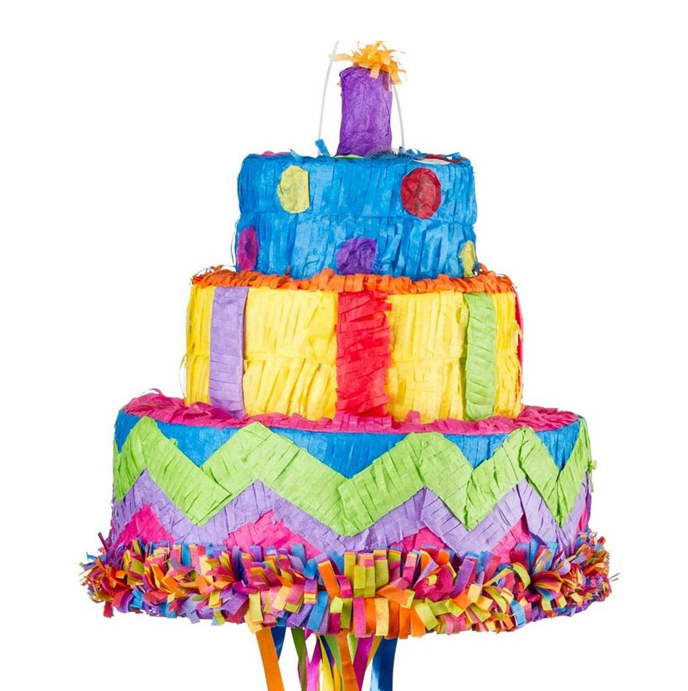 Pull String Birthday Cake Pinata