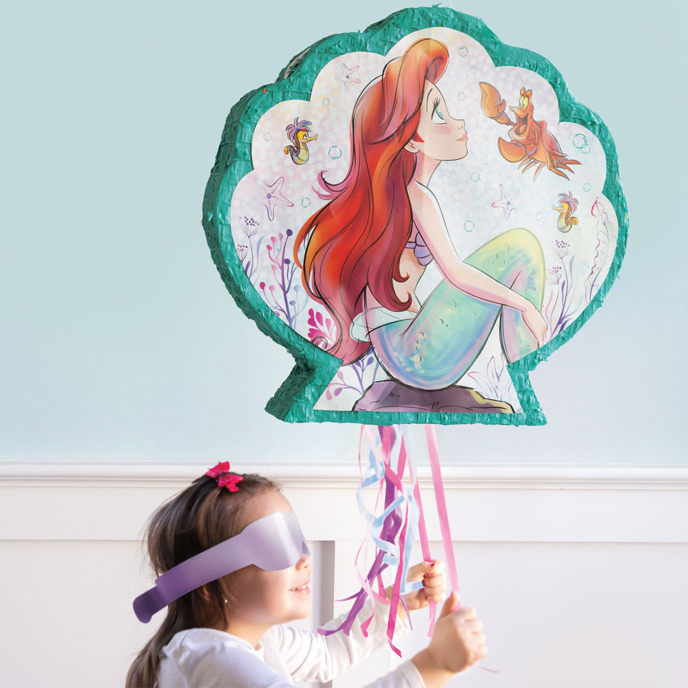 THE LITTLE MERMAID PINATA, PULL STRING, 21.5 x 20IN