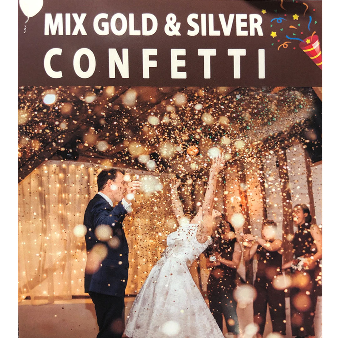 Mix Gold and Silver Glitter Confetti