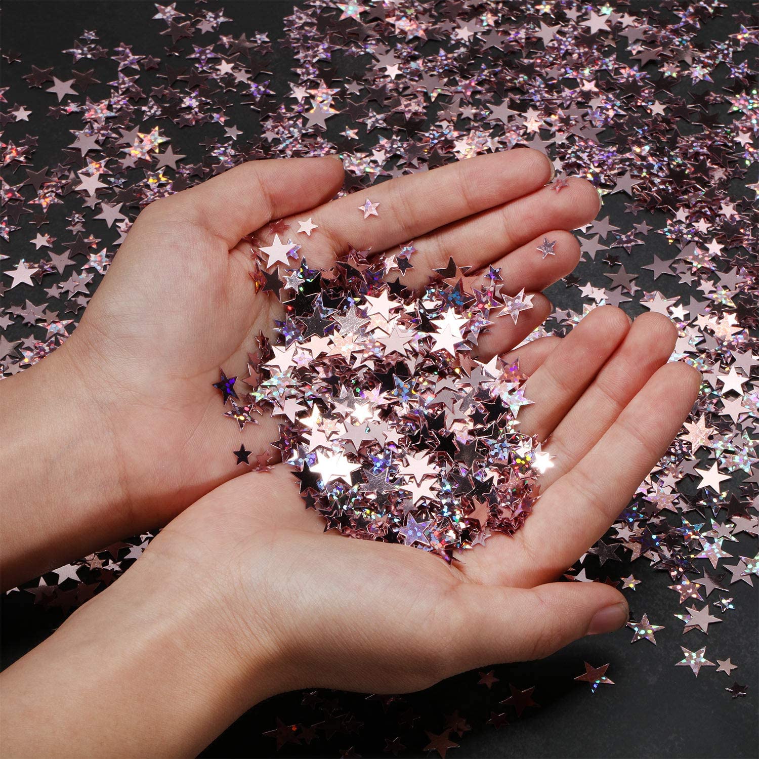 Rose Gold Star Glitter Confetti 30 Grams/ 1 Ounce