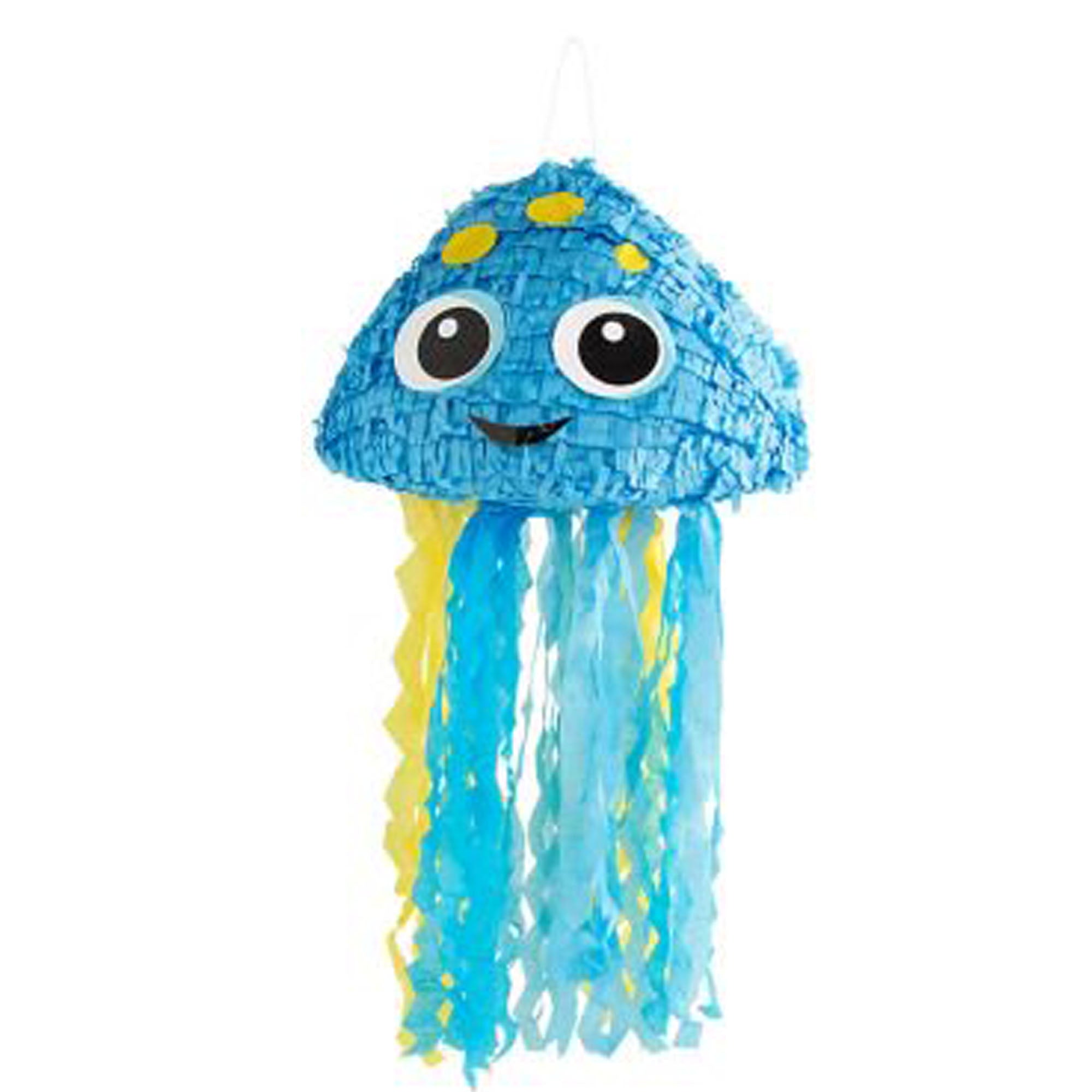 Under the Sea Jellyfish Multi-color Asymmetrical Birthday Pinata, 15.5" x 33"