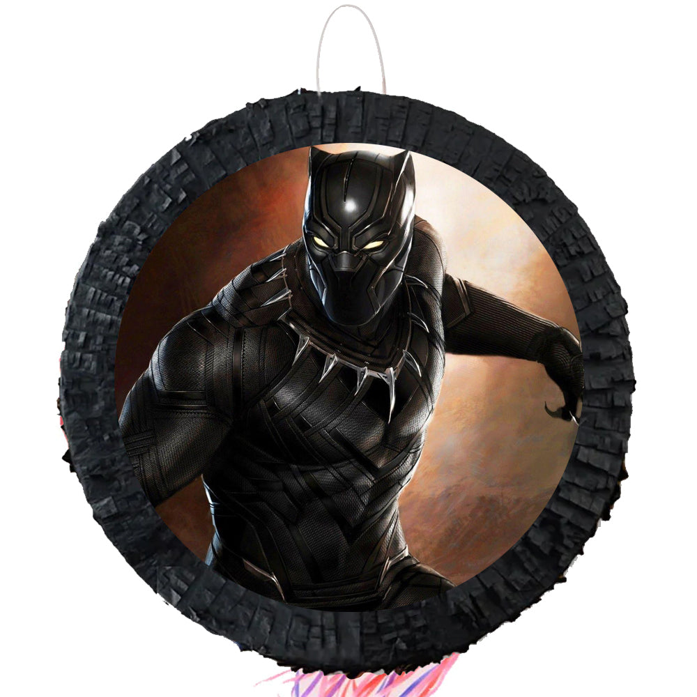 Black Panther Pinata Set with Blindfold and Bat